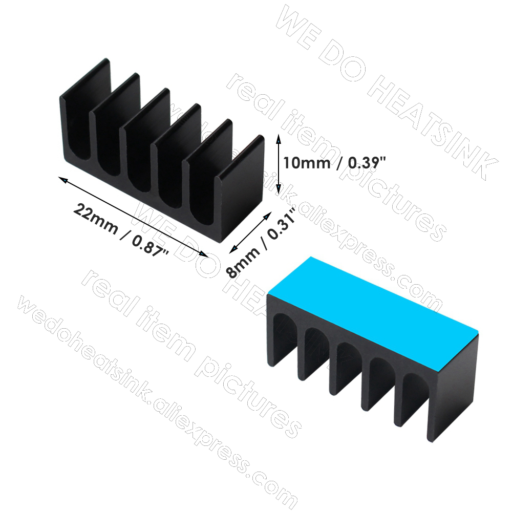 WE DO HEATSINK 8x22x10mm Alumi - огляд і ціна Raspberry Pi Water Cooling Kit