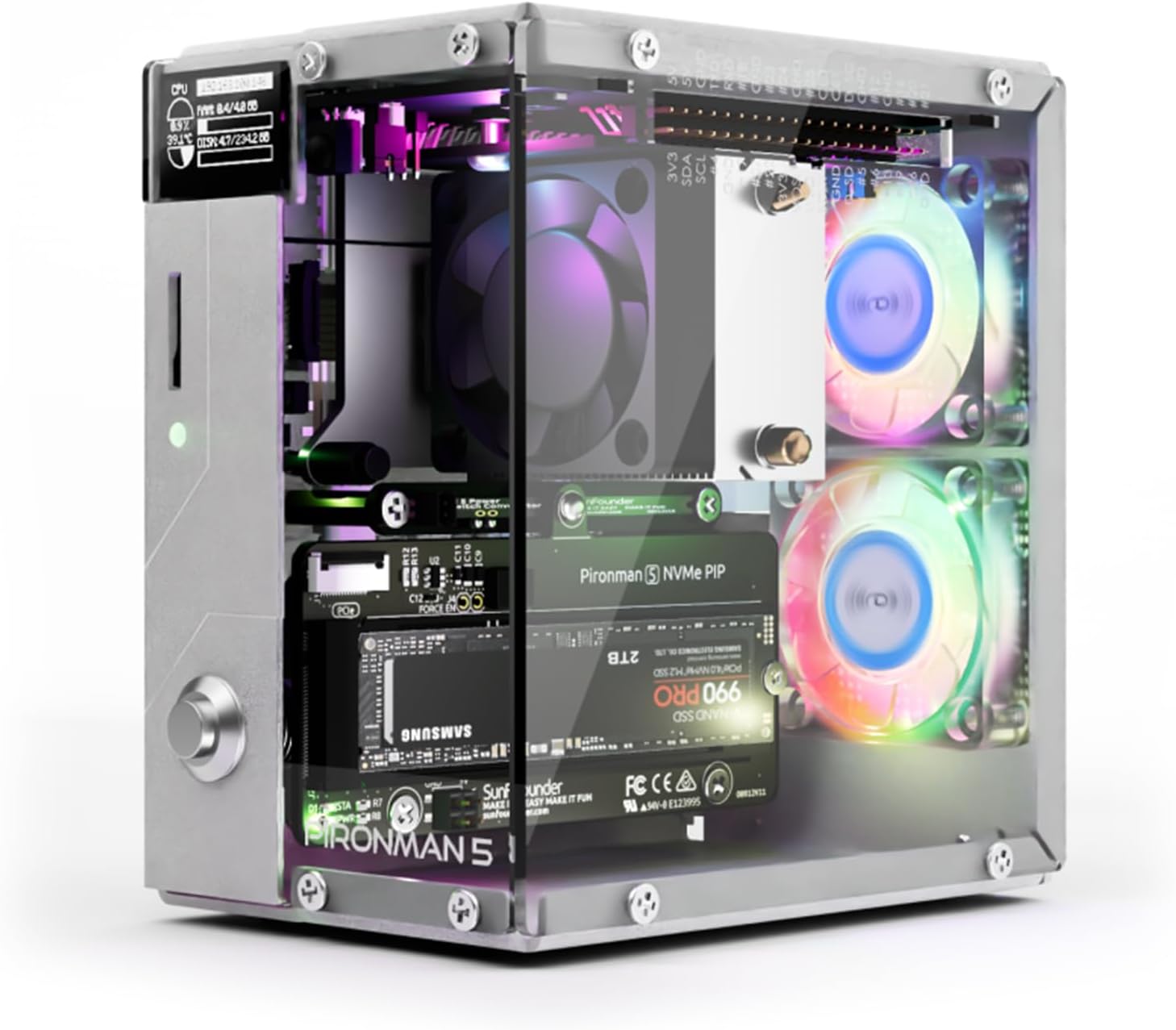 Pironman 5 NVMe M.2 SSD PCIe 2 - огляд і ціна Raspberry Pi Ai Kit Hailo-8L