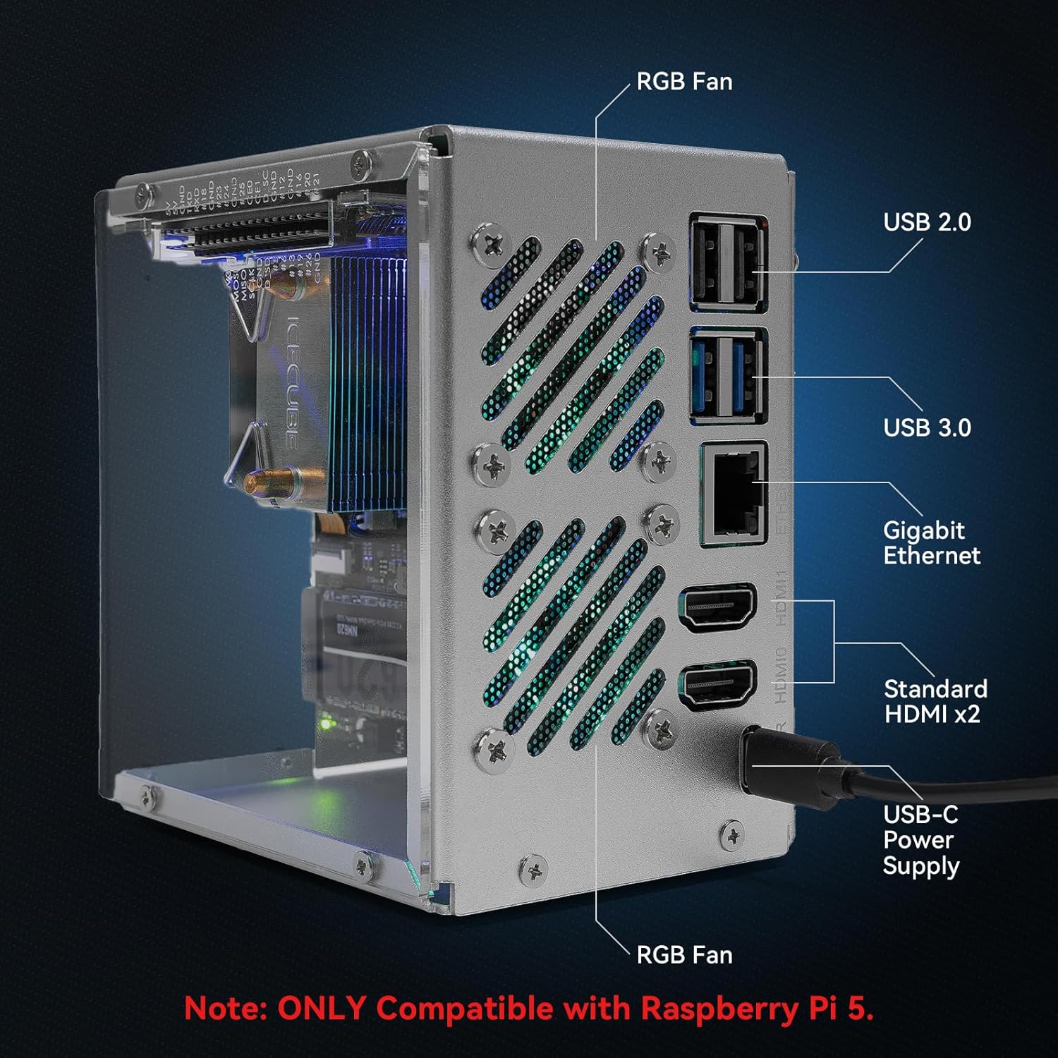Pironman 5 NVMe M.2 SSD PCIe 2 - огляд і ціна Raspberry Pi Ai Kit Hailo-8L