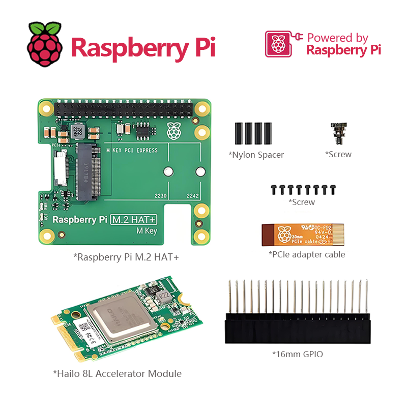 Raspberry Pi AI Kit combines o - огляд і ціна Raspberry Pi Ai Kit Hailo-8L