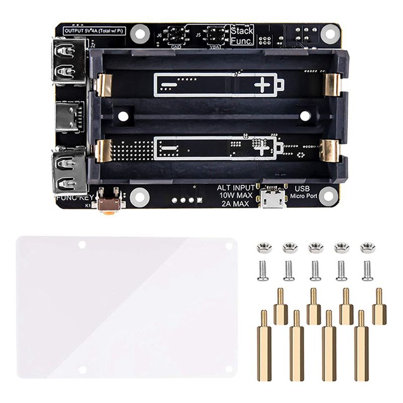 AA08-2X For Raspberry Pi 4 UPS - огляд і ціна Raspberry Pi Uninterrupted Power Supply Ups 18650
