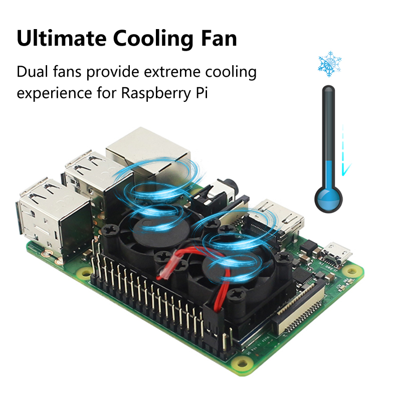 Raspberry Pi 4 Dual Fan with H - огляд і ціна Raspberry Pi Water Cooling Kit