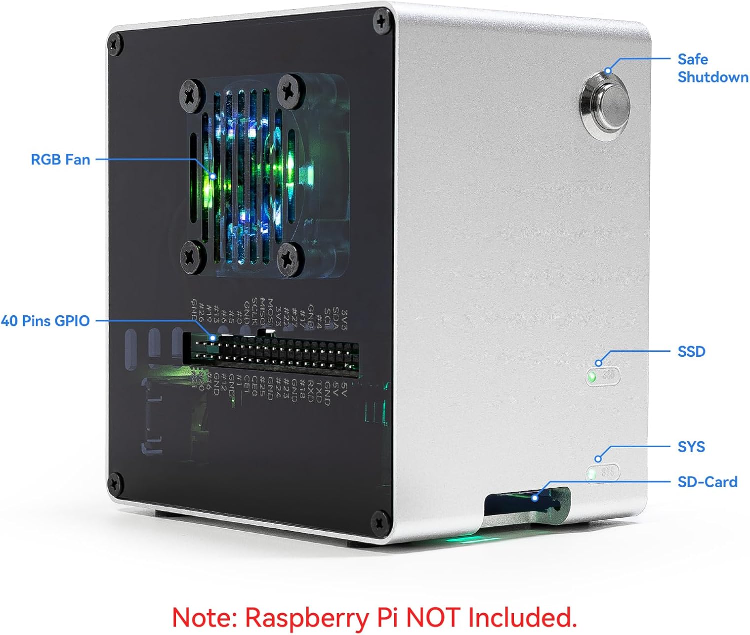 Pironman 5-Mini NVMe M.2 SSD P - огляд і ціна Raspberry Pi Ai Kit Hailo-8L