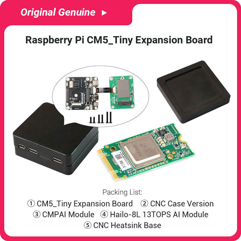 Complete CM5 Tiny Full Kit wit - огляд і ціна Raspberry Pi Ai Kit Hailo-8L