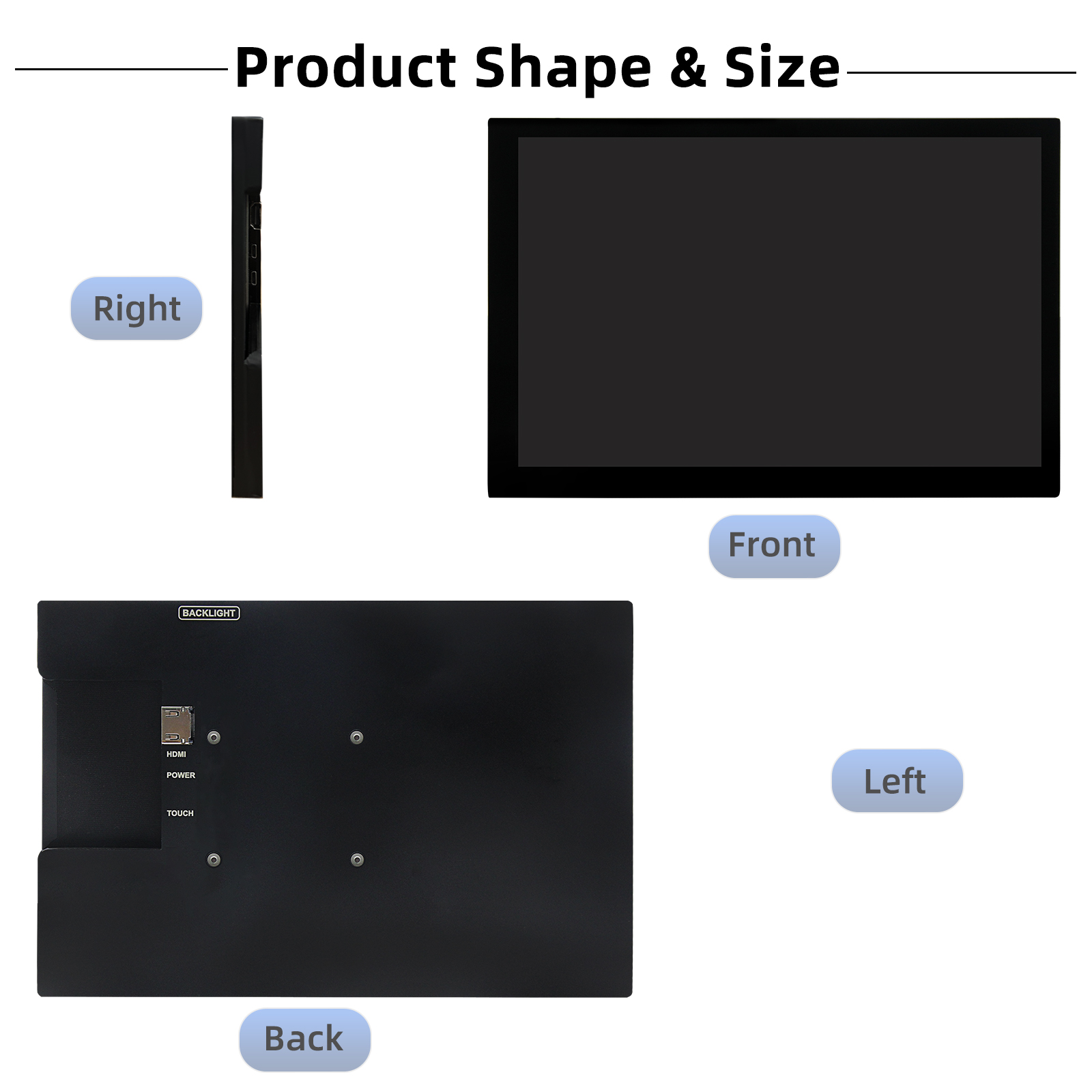 10.1 inch HDMI Capacitive Touc - огляд і ціна Raspberry Pi 10.1 Inch Capacitive Touch Screen Ips