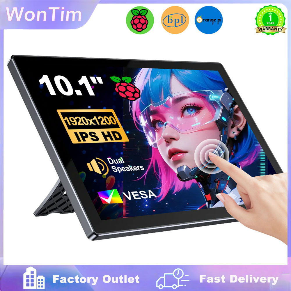 10.1 Inch Raspberry Pi 5 4/3/B - огляд і ціна Raspberry Pi 10.1 Inch Capacitive Touch Screen Ips