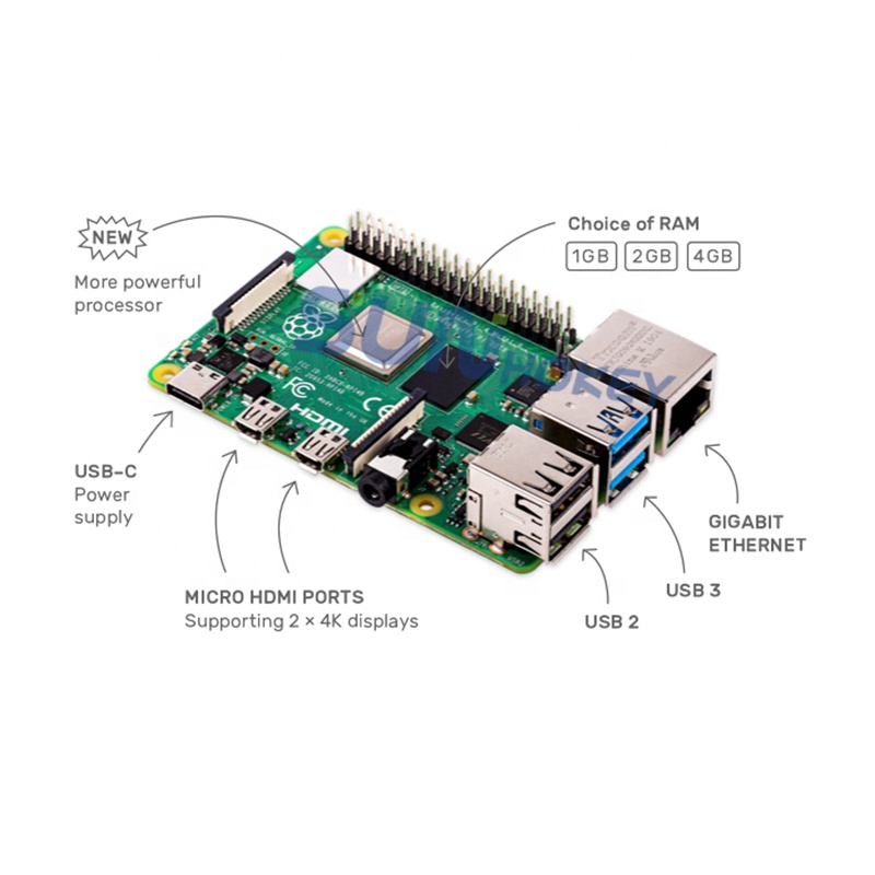 Official Original Development  - огляд і ціна Raspberry Pi 4 8Gb Ram Kit